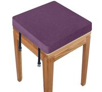 RTSFKFS Coussin De Chaise Carré 40x40 30x30 38x38 avec 2 Fastener Coussin De Tabouret 33x33 35x35 avec Housse Amovible for Salon, Cuisine, École, Bureau(Y5,45x45x8cm)