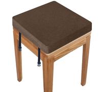 RTSFKFS Coussin De Chaise Carré 40x40 30x30 38x38 avec 2 Fastener Coussin De Tabouret 33x33 35x35 avec Housse Amovible for Salon, Cuisine, École, Bureau(Y11,53x53x8cm)