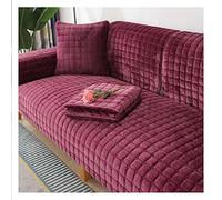 RTSFKFS Housse de canapé d'angle 3/2 /5/4 Place Velours Couvre Canapé avec Accoudoirs Revêtement de Canapé épissage Protège Canapé Chien Griffure Chat Salon Protecteur Canapé