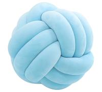 RTSFKFS Oreillers Doux avec nœud, Coussin Rond 20 27 35 cm for décoration de la Maison, Oreiller en Peluche, Oreiller Rond noué à la Main en Peluche(C33,S)