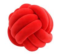 RTSFKFS Oreillers Doux avec nœud, Coussin Rond 20 27 35 cm for décoration de la Maison, Oreiller en Peluche, Oreiller Rond noué à la Main en Peluche(C2,S)