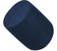 RTSFKFS Petite Housse Élastique Ronde pour Pouf Ottoman, Protège-Pouf en Velours, Personnalisable pour Déco Moderne(Navy Blue,D 35xH 40cm)