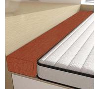 RTSFKFS Pont de Lit et Rallonge de Matelas 90-220cm, Coussin de Remplissage pour Combler l'espace Entre Tête de Lit et Matelas, Mousse 45D Haute Densité, Housse Lavable(Wine Red,190x10x15cm)