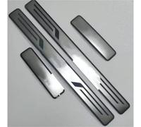 RTSMD Autocollants De Seuil Porte En Acier Inoxydable Pour VW Pour T-Cross 2018-2024, Accessoires D'intérieur Intérieurs Autocollant