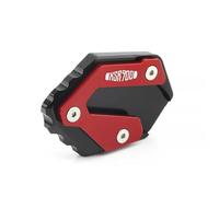 RTSMD Extension De Béquille Latérale CNC pour Moto pour Yamaha XSR900 2015 2016 2017 2018 2019 2020 2021 2022 2023 2024 2025 Moto Side D'agrandissement Pied(Rouge)