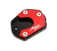 RTSMD Extension De Béquille Latérale pour Africa Twin XRV750 RD07, Plaque De Support Élargie Et Base Antidérapante Moto Side D'agrandissement Pied(Rouge)