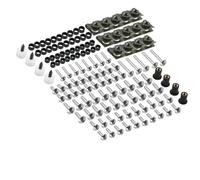 RTSMD Kit De Vis Et Écrous De Carénage pour Moto pour Ducati 748 749 750SS 848 900SS 916 996 998 999 1098 1098S Panigale, 177 Pièces Kit Boulons de Carénage de Moto(Argent)