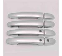 RTSMD Pièces De Rechange Pour Poignées De Porte Extérieures Pour Mazda 2, 3 Et 6 (2007-2018) : Enjoliveur Et Cache Latérale Porte Poignées Couvre(Argent,2 boutons)