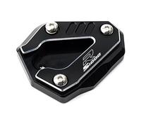 RTSMD Support De Béquille Latérale pour BMW S1000RR 2019-2025, S1000R 2021-2025, M1000RR, Base Antidérapante Moto Side D'agrandissement Pied(Noir 1)