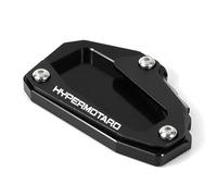 RTSMD Support De Béquille Latérale pour Ducati Hypermotard 950, 950SP, 698, 796, 821, 939, avec Base Antidérapante Moto Side D'agrandissement Pied(Noir)
