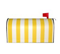 RTSTNMBD Housse de boîte aux lettres magnétique décorative pour boîte aux lettres printemps-été, vacances - Jaune citron - Pour la maison et l'extérieur - Décoration de jardin - 64,8 x 53,3 cm