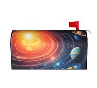 RTSTNMBD Housse de boîte aux lettres magnétique décorative pour le printemps et l'été, les vacances, l'espace extra-atmosphérique, la galaxie, le système solaire, pour la maison, l'extérieur, la