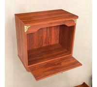 RTTZBOZ Autel Bouddhiste Mural, Étagère D'autel en Bois pour Temple Domestique, Sanctuaire de Bouddha, Prière et Méditation(40cm/16in)