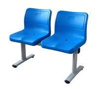 RTTZBOZ Chaises de Réception 2 Places avec Pieds Antidérapants Banc d'accueil en Polypropylène PP pour Visiteurs Idéal pour Écoles, Cliniques