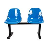 RTTZBOZ Chaises de Réception 2 Places Salle D'attente Banc et Fauteuil d'accueil pour Visiteurs, pour Cliniques, Aéroports, Hôpitaux, Salons de Coiffure et Banques(Blue)