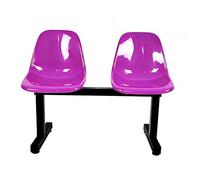 RTTZBOZ Chaises de Réception 2 Places Salle D'attente Banc et Fauteuil d'accueil pour Visiteurs, pour Cliniques, Aéroports, Hôpitaux, Salons de Coiffure et Banques(Purple)