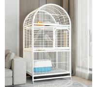 RTTZBOZ Grande Cage pour Chat, Cage pour Chat D'intérieur, Cage pour Animaux de Compagnie en Fil Métallique Amovible, Grand Espace d'exercice Idéal pour 1 à 3 Chats, Furets(White)