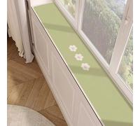 RTTZBOZ Tapis de Rebord de Fenêtre en Terre de Diatomées, Antidérapant, Absorbant, pour Rebords Étroits D'appartement, Cuisine ou Bureau(Green,10x290cm/4x114in)
