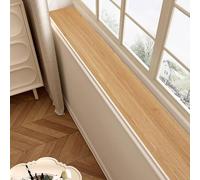 RTTZBOZ Tapis de Rebord de Fenêtre, Protection de Rebord de Fenêtre Imitation Bois, Antidérapant Imperméable, pour y Poser des Plantes, Un Animal de Compagnie(Beige,10x200cm/4x79in)