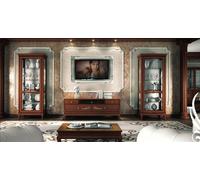 rtv Set 3pcs Salon Vitrine TV Meubles modernes en bois Armoire Style Nouveau Groupe
