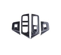 RTVBMAS Garniture adhésive de Panneau de Commande de vitre de Voiture en Fibre de Carbone imprimée, Compatible avec Porsche Cayenne Coupé 2018, 2019, 2020 et 2021