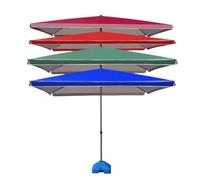 RTVGNSZSJL 300x300cm Toile De Rechange De Parasol Carré, Auvent De Rechange Imperméable, Housse De Rechange pour Parasol Jardin/Parasol Marché(Green,3mx3m(10x10ft))