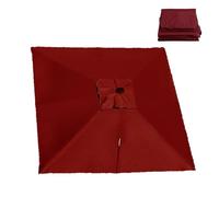 RTVGNSZSJL Auvent De Parapluie Déporté Carré Toile De Rechange Parasol De Jardin 8 Baleines 3x3m Couverture De Rechange pour Parasol Piscine Jardin Marché(Red,3x3m (9.8x9.8ft))