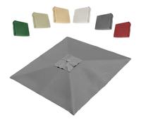RTVGNSZSJL Carré Toile De Rechange 250x250cm Auvent De Remplacement pour Parasol Déporté 8 Baleines Auvent De Rechange pour Parasol De Jardin Extérieur(Gray,250x250cm/8x8ft)