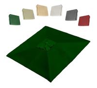 RTVGNSZSJL Carré Toile De Rechange 250x250cm Auvent De Remplacement pour Parasol Déporté 8 Baleines Auvent De Rechange pour Parasol De Jardin Extérieur(Green,250x250cm/8x8ft)