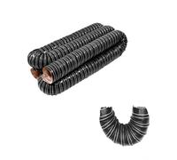 RTVGNSZSJL Conduit D'Air Flexible Noir 25 38 51 60 63 76 102 152 305mm Tuyau De Conduit D'Air Automobile Universel Tuyau D'admission D'air(2m/6.56ft,254mm-10in)
