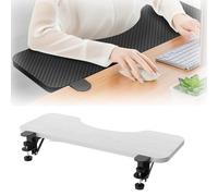 RTVGNSZSJL Extension De Bureau Pliable À 90° Extension De Clavier Ergonomique, Support D'accoudoir Pliable, Rallonge De Bureau pour Dactylographie Et Jeu(White,75x24cm)