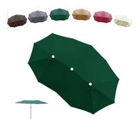 RTVGNSZSJL Grand Housse De Rechange pour Parasol De Terrasse 4.6x2.7m Toile De Rechange pour Parasol Double Auvent De Remplacement De Parapluie Rectangulaire(Green)