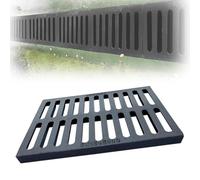 RTVGNSZSJL Grille de drainage rectangulaire en fonte pour garage/terrasse 50x40x3 cm