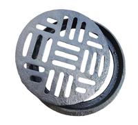 RTVGNSZSJL Grille De Drainage Ronde 30cm 40cm 65cm Couverture De Drainage Exterieur Crépine De Drainage en Fonte pour Cour，Garage，Terrasse(40x3cm/15.7x1.2in)