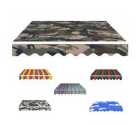 RTVGNSZSJL Manuelle Tissu De Remplacement pour Auvent Rétractable 400x300cm Toile D'Auvent Tissu De Rechange pour Auvent, Toile pour Store Banne(Camouflage 2,13x10ft/400x300cm)