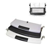 RTVGNSZSJL Petit Plateau De Clavier en ABS, Coulisses De Tablettes pour Clavier sous Le Bureau avec Porte-Stylo, Roulement À Billes Muet(Gray White,53cm/21in+35mm)