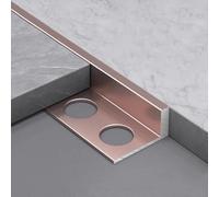 RTVGNSZSJL Profilés De Transition Sol Forme De L 90cm* 3 Pièces Bordure De Carrelage Barre De Transition Aluminium pour Cuisine Et Salon(Purple,H 8mm/3/10)