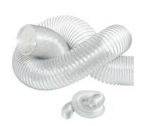 RTVGNSZSJL PVC Flexible Aspirateur Nettoyant Tuyau 40 50 120 150 180 300mm Tuyau Flexible Pour Aspirateur Industriel, Travail Du Bois, Scie À Table, Scie À Ruban, Raboteuse(1m/3.28ft,140mm-5 1/2")