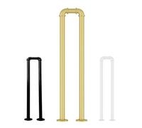 RTVGNSZSJL Rampe D'Escalier Moderne En U 50/75/85/95/100cm Main Courante Pour Escalier Rampe De Sécurité Antidérapante Pour Couloirs Lofts Villa(Gold,40cm/1.3ft)