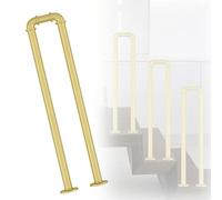 RTVGNSZSJL Rampe Escalier Intérieure En Forme De U 35-100cm Main Courante D'escalier Antidérapante Rampe D'escalier De Sécurité Pour Intérieurs Extérieurs(Gold,40cm/1.3ft)