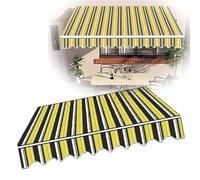 RTVGNSZSJL Toile D'Auvent 300x250cm Tissu De Remplacement pour Auvent Rétractable 360x300cm Imperméable Toile De Rechange pour Auvent(12x10ft/360x300cm)