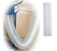RTVGNSZSJL Tuyau Flexible D'aspiration PVC, Tuyau Transparent 65 90 140 200 250mm Tuyau Flexible Pour Travail Du Bois, Scie À Table, Scie À Ruban, Raboteuse(1m/3.28ft,200mm-7 9/10")