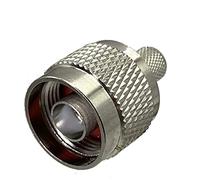 RTVURK 1 pièces N mâle connecteur à sertir RG5 RG6 5D-FB LMR300 câble RF Coaxial fil bornes laiton droit (Color : 1-10Pcs)