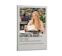 RTWEGRYRHKK Impression sur toile « Letters to Juliette » - Décoration murale décorative - Style vintage - Pour salon, chambre à coucher - 30 x 45 cm - Style cadre