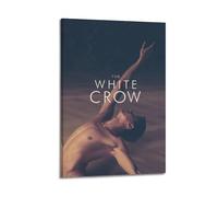 RTWEGRYRHKK Impression sur toile The White Crow - Impression sur toile vintage pour salon, chambre à coucher, 40 x 60 cm - Style rétro - Cadre