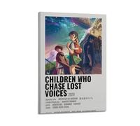RTWEGRYRHKK Poster sur toile Children Who Chase Lost Voices2 - Décoration murale décorative - Décoration murale vintage pour salon, chambre à coucher - 40 x 60 cm - Style cadre