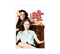 RTWXYK Poster vintage du film romantique 10 Things I Hate About You Fans - Décoration de chambre à coucher, bureau, cadeau - 50 x 75 cm