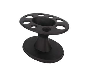 Rtxbvg 1 Porte-Brosse à Cheveux Rond en Plastique, Présentoir pour Brosse à Cheveux et Peigne, Support de Brosse à Cheveux pour Coiffure, Étagère D'Accessoires pour Outils de Coiffure.