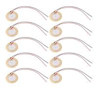 Rtxbvg 10 PièCes PiéZoéLectrique PiéZoéLectrique Plaque de Plaquette en CéRamique DiamèTre 27Mm pour Haut-Parleur Buzzer