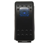 Rtxbvg 12 V 20 Amp Imperméable Bleu LED avec/off Interrupteur à bascule 3P SPST Marine avec lumière